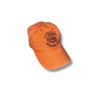 Disneyland Resort Hat Orange Y2K Retro Dadcore DL55 Embroidered Baseball Cap